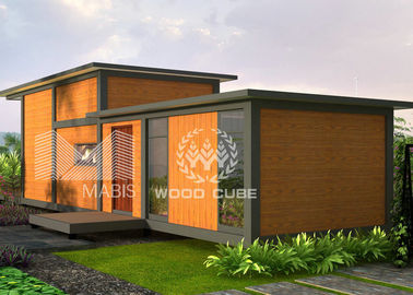 ظاهر چوب خانه های مدرن prefab با مواد محافظت از محیط زیست در انبار